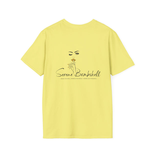 Serene Bombshell Chic Statement T-Shirt - "I can. I will. Watch Me" Graphic Tee