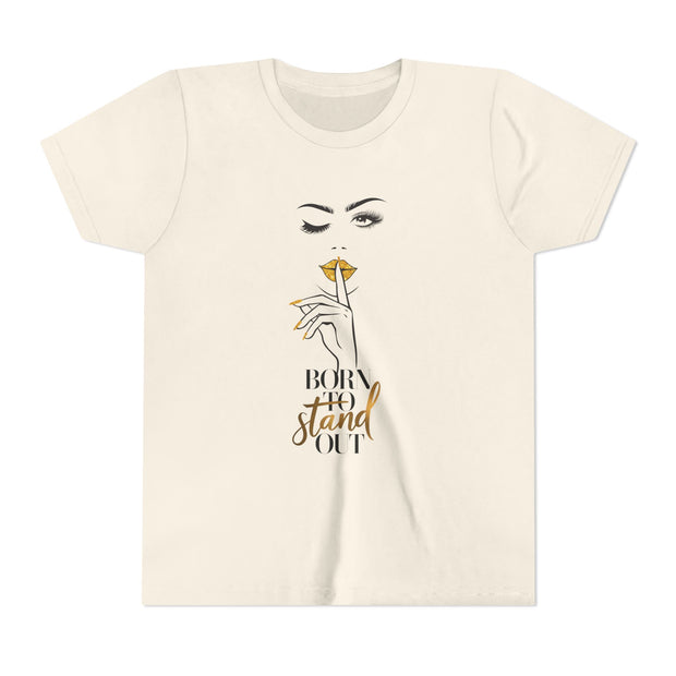 Born To Stand Out Youth Tee, Stylish Graphic Young Adult Shirt