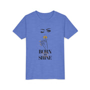 Born to Shine Youth Tee, Stylish Graphic Young Adult Shirt