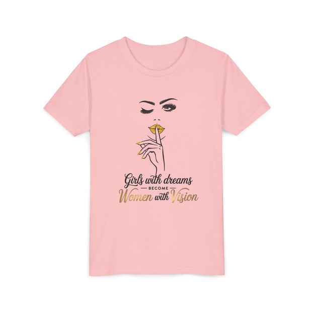 Girls with Dreams Youth Tee, Stylish Graphic Young Adult Shirt