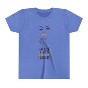 Smart Girls Shine Bright Youth Tee, Stylish Graphic Young Adult Shirt