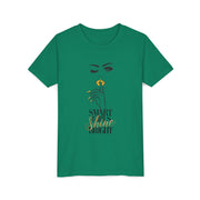 Smart Girls Shine Bright Youth Tee, Stylish Graphic Young Adult Shirt