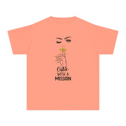 Cutie with a Mission Stylish Youth Tee - Graphic T-Shirt for Trendy Kids