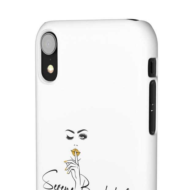 Serene Bombshell Phone Case, Chic Snap Case, Stylish Phone Cover