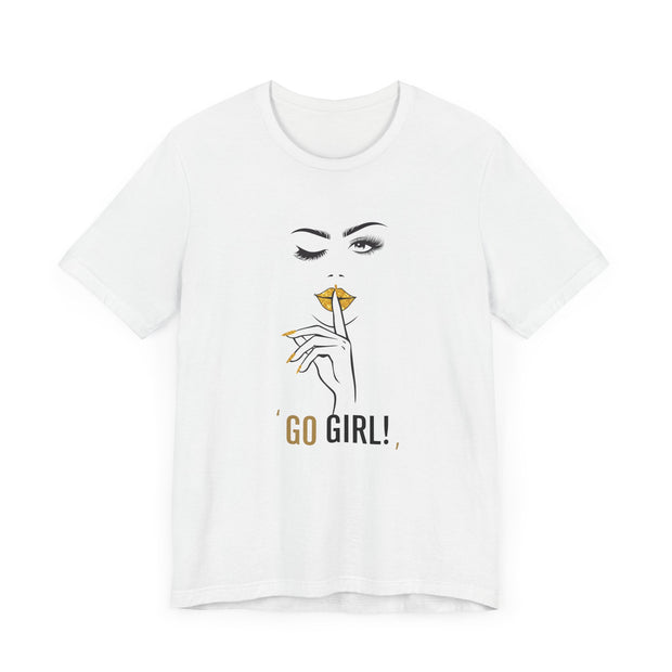 Serene Bombshell Empowering Graphic Tee "Go Girl" for Confident Women