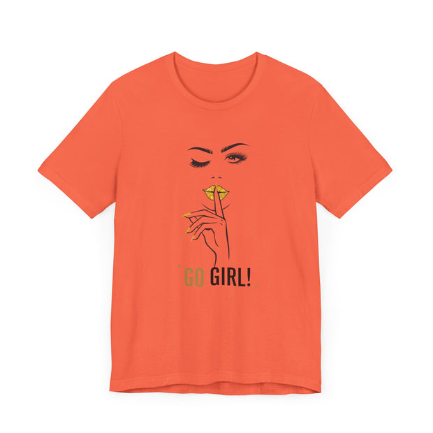 Serene Bombshell Empowering Graphic Tee "Go Girl" for Confident Women