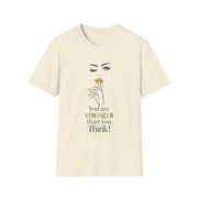 Serene Bombshell Chic Statement T-Shirt - You are Stronger than you think Graphic Tee