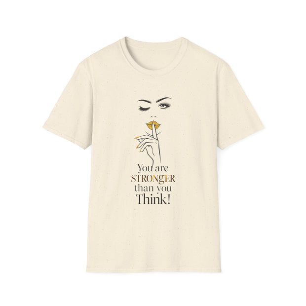 Serene Bombshell Chic Statement T-Shirt - You are Stronger than you think Graphic Tee