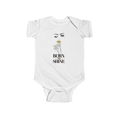 Born to Shine Baby Bodysuit, Funny Baby Clothes, Newborn Gift
