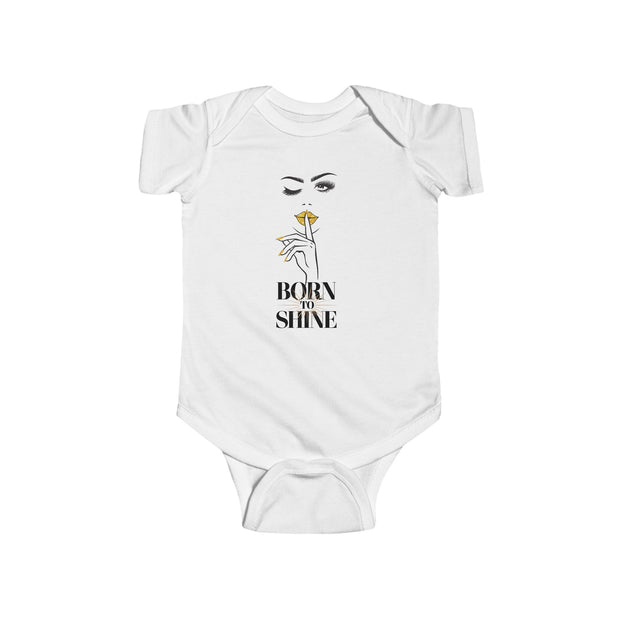 Born to Shine Baby Bodysuit, Funny Baby Clothes, Newborn Gift