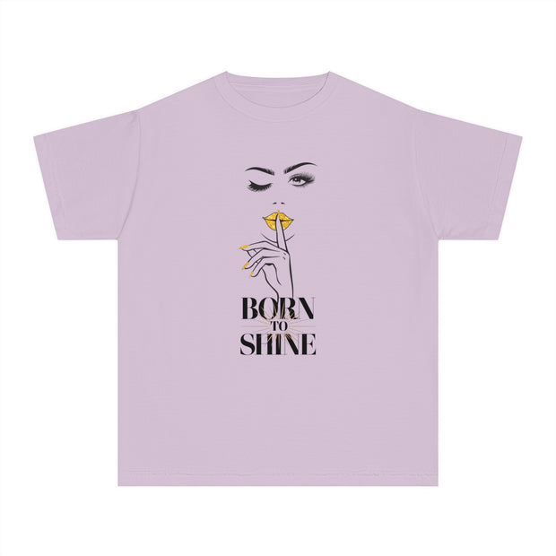 Born to Shine Stylish Youth Tee - Graphic T-Shirt for Trendy Kids