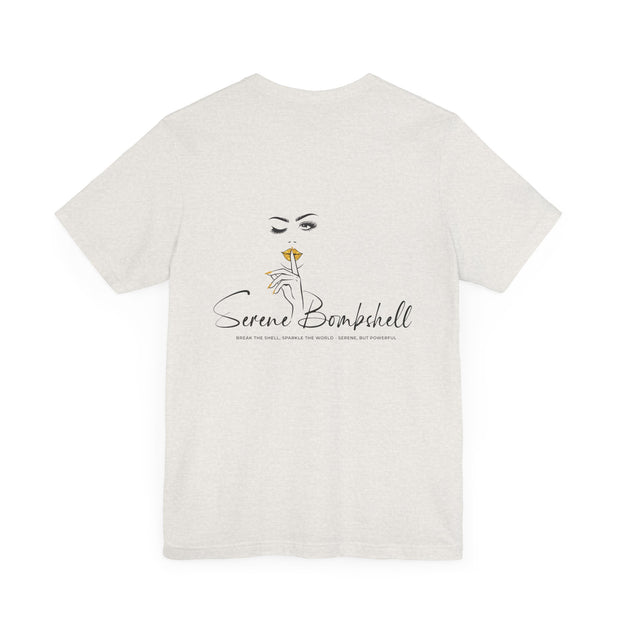 Serene Bombshell Empowering Graphic Tee for Confident Women