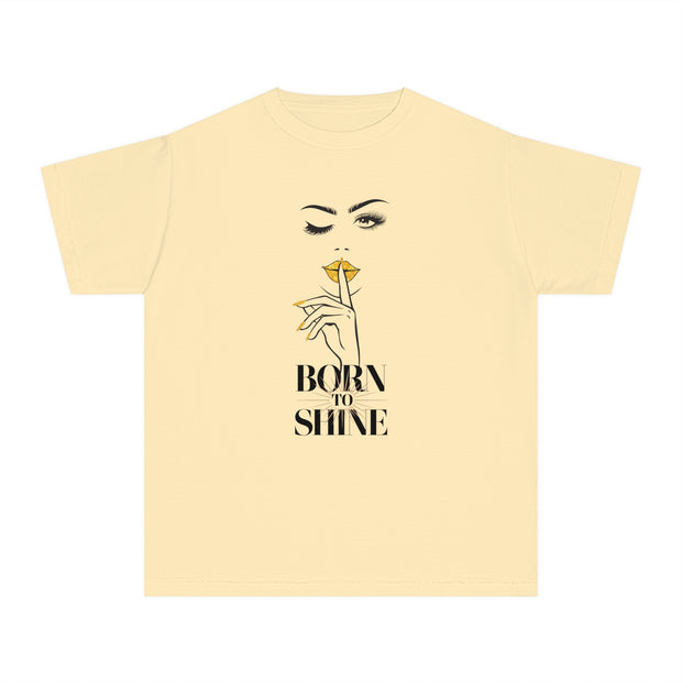 Born to Shine Stylish Youth Tee - Graphic T-Shirt for Trendy Kids