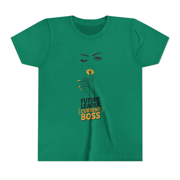 Future Leader, Current Boss Youth Tee, Stylish Graphic Young Adult Shirt