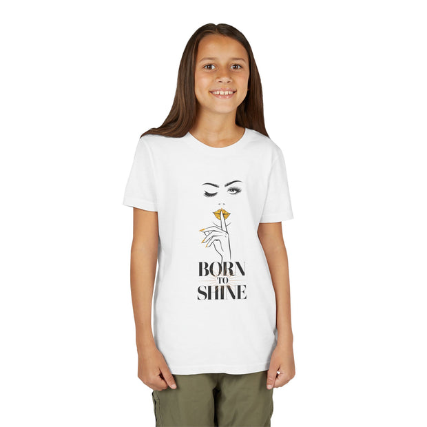 Born to Shine Youth Tee, Stylish Graphic Young Adult Shirt