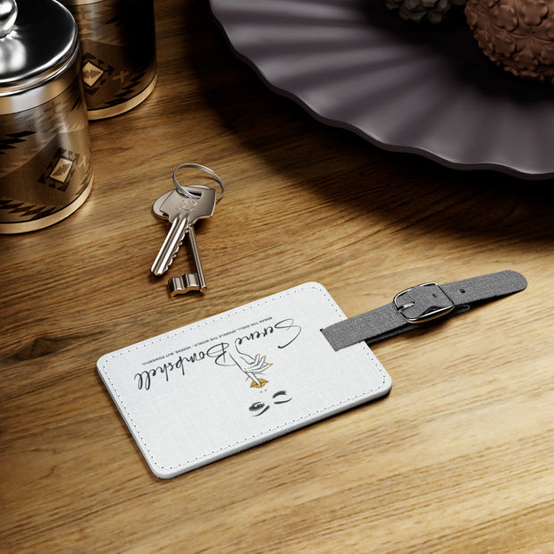 Serene Bombshell Chic Travel Luggage Tag, Airport Essentials