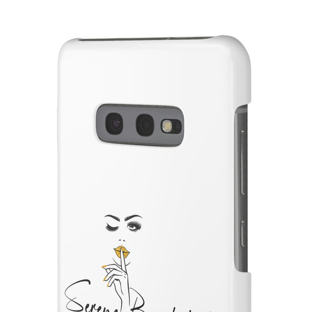 Serene Bombshell Phone Case, Chic Snap Case, Stylish Phone Cover
