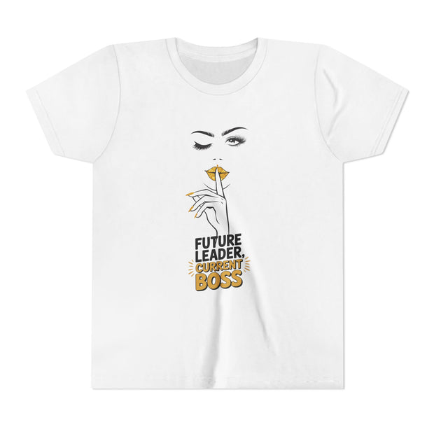 Future Leader, Current Boss Youth Tee, Stylish Graphic Young Adult Shirt