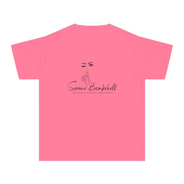 Smart Girls Shine Bright Stylish Youth Tee - Graphic T-Shirt for Trendy Kids