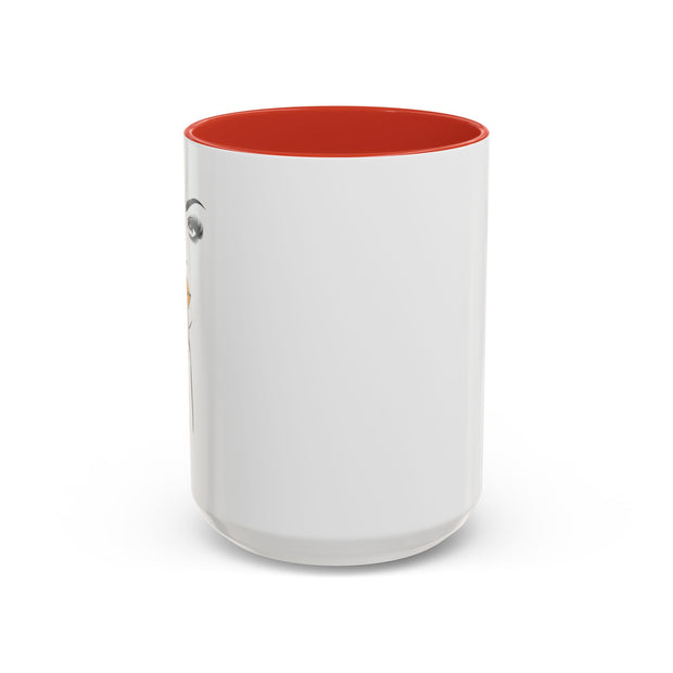 Serene Bombshell Stylish Black-Handled Coffee Mug - Perfect for Morning Brew