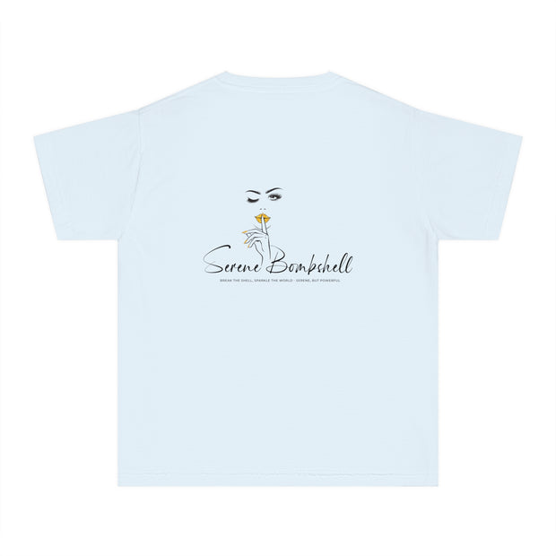 Stylish Youth Tee - Scenic Bombshell in the Making Graphic T-Shirt for Trendy Kids