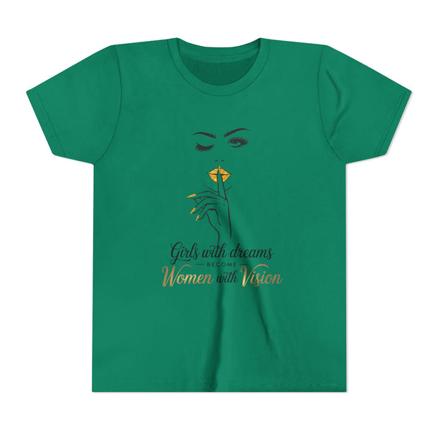 Girls with Dreams Youth Tee, Stylish Graphic Young Adult Shirt