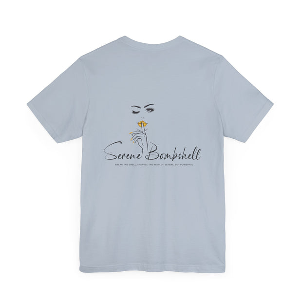 Serene Bombshell Empowering Graphic Tee for Confident Women