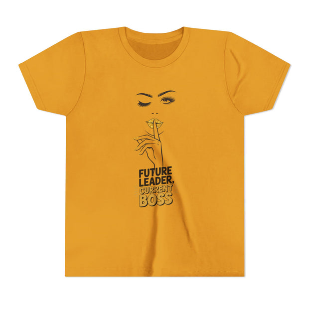 Future Leader, Current Boss Youth Tee, Stylish Graphic Young Adult Shirt