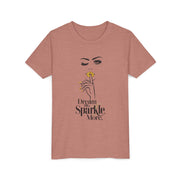 Dream Big, Sparkle More Youth Tee, Stylish Graphic Young Adult Shirt