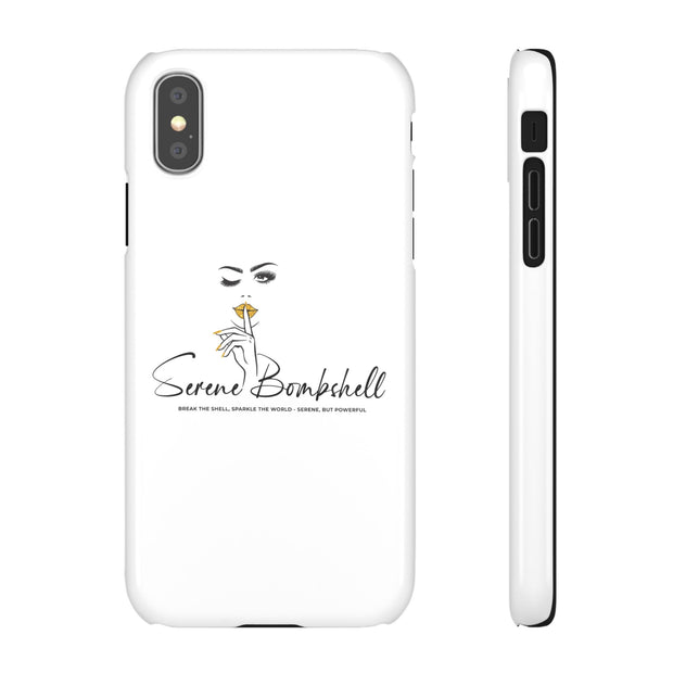 Serene Bombshell Phone Case, Chic Snap Case, Stylish Phone Cover