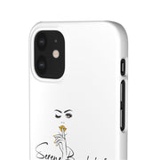 Serene Bombshell Phone Case, Chic Snap Case, Stylish Phone Cover