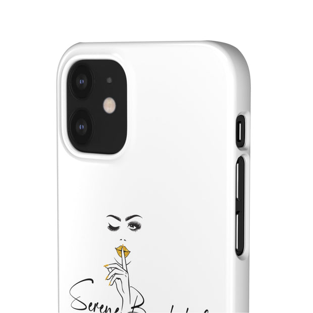 Serene Bombshell Phone Case, Chic Snap Case, Stylish Phone Cover