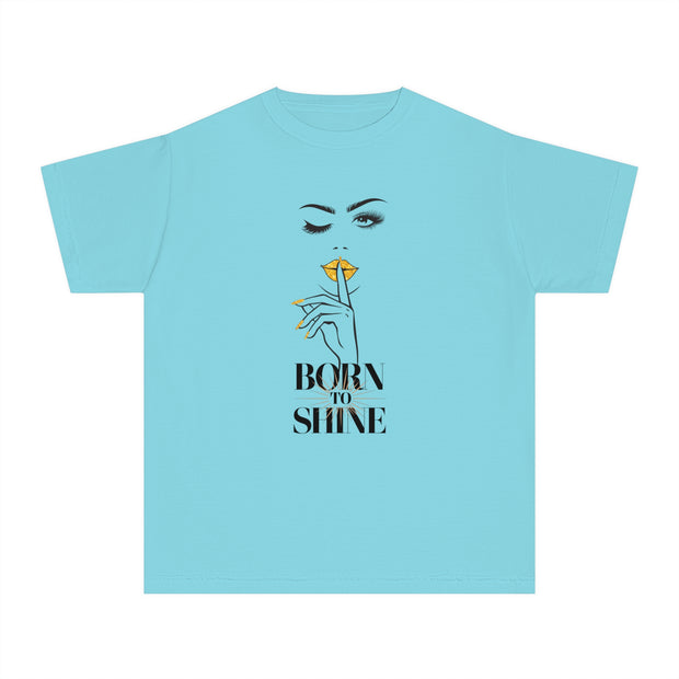 Born to Shine Stylish Youth Tee - Graphic T-Shirt for Trendy Kids