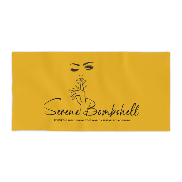 Serene Bombshell Chic Whisper Beach Towels | Summer Vibes