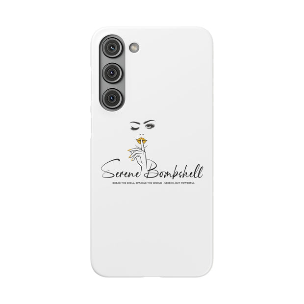 Serene Bombshell Phone Case, Chic Snap Case, Stylish Phone Cover
