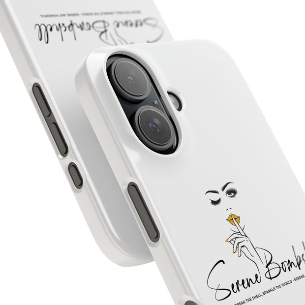 Serene Bombshell Phone Case, Chic Snap Case, Stylish Phone Cover