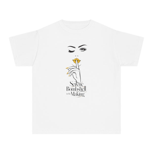 Stylish Youth Tee - Scenic Bombshell in the Making Graphic T-Shirt for Trendy Kids