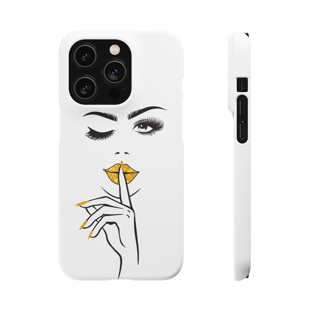 Serene Bombshell Phone Case, Chic Snap Case, Stylish Phone Cover