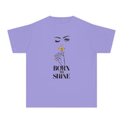 Born to Shine Stylish Youth Tee - Graphic T-Shirt for Trendy Kids