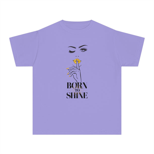 Born to Shine Stylish Youth Tee - Graphic T-Shirt for Trendy Kids