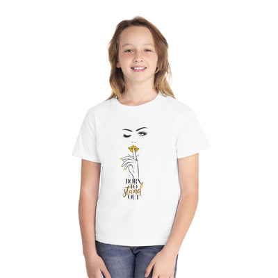 Stylish Youth Tee - Born To Stand Out Graphic T-Shirt for Trendy Kids