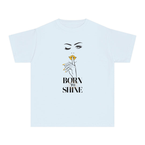 Born to Shine Stylish Youth Tee - Graphic T-Shirt for Trendy Kids