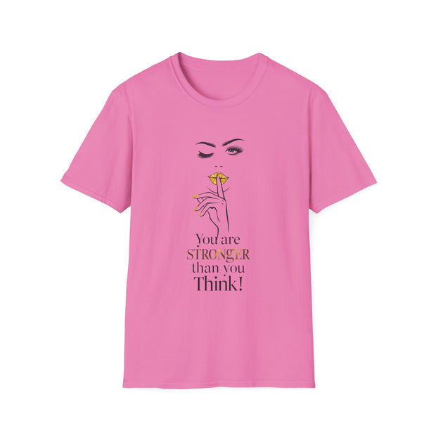 Serene Bombshell Chic Statement T-Shirt - You are Stronger than you think Graphic Tee