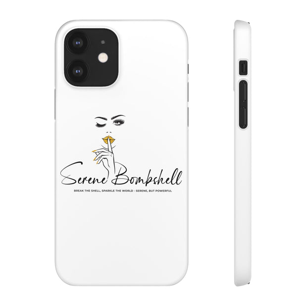 Serene Bombshell Phone Case, Chic Snap Case, Stylish Phone Cover