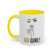 Serene Bombshell "Go Girl" Accent Coffee Mug (11, 15oz)
