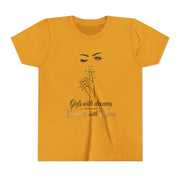 Girls with Dreams Youth Tee, Stylish Graphic Young Adult Shirt