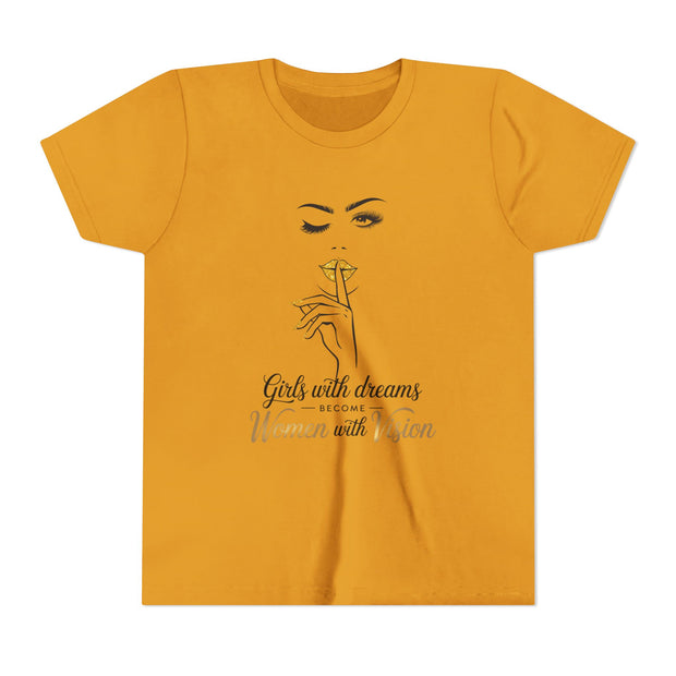 Girls with Dreams Youth Tee, Stylish Graphic Young Adult Shirt