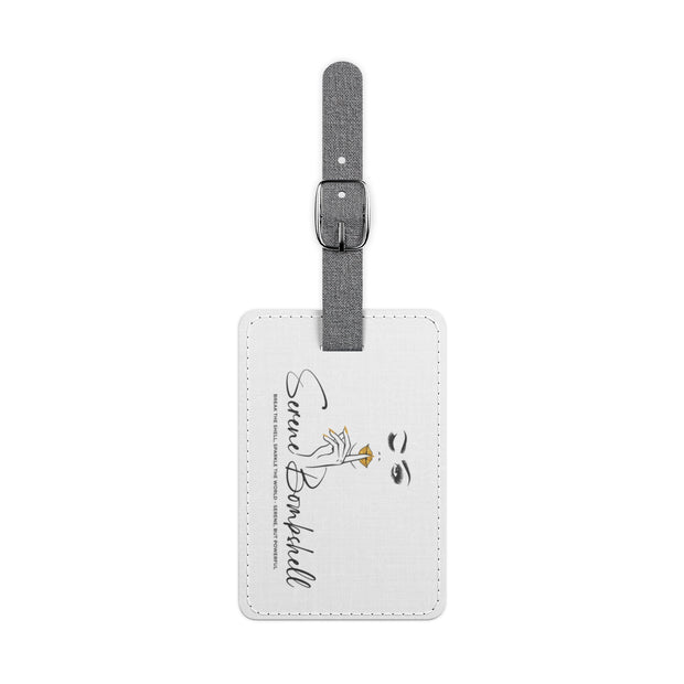 Serene Bombshell Chic Travel Luggage Tag, Airport Essentials