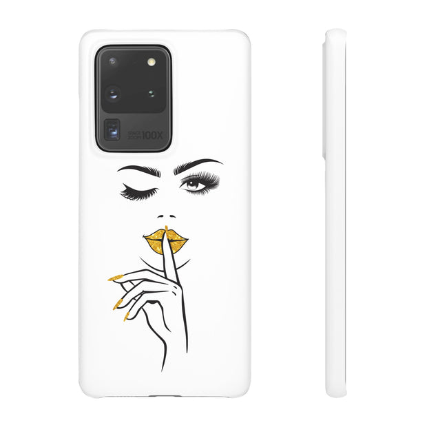 Serene Bombshell Phone Case, Chic Snap Case, Stylish Phone Cover