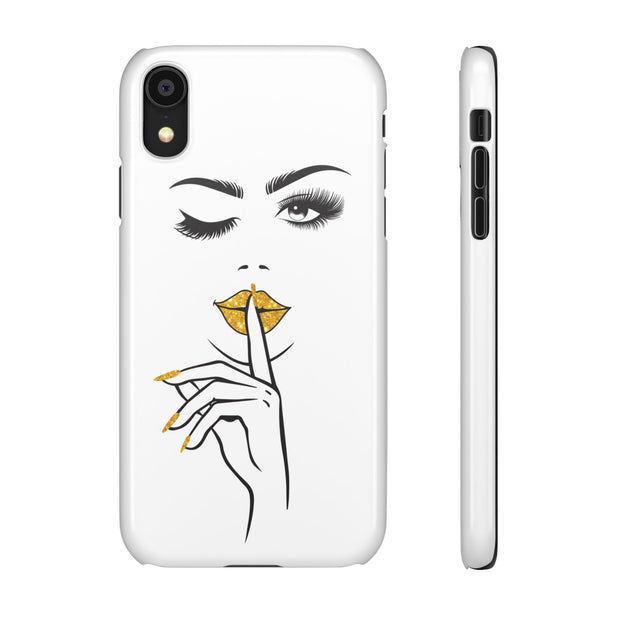 Serene Bombshell Phone Case, Chic Snap Case, Stylish Phone Cover